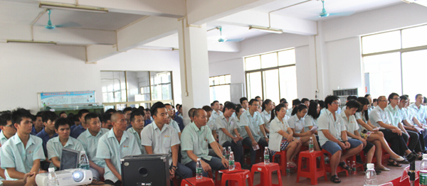 2015年8月25，興順公司管理升級誓師大會召開